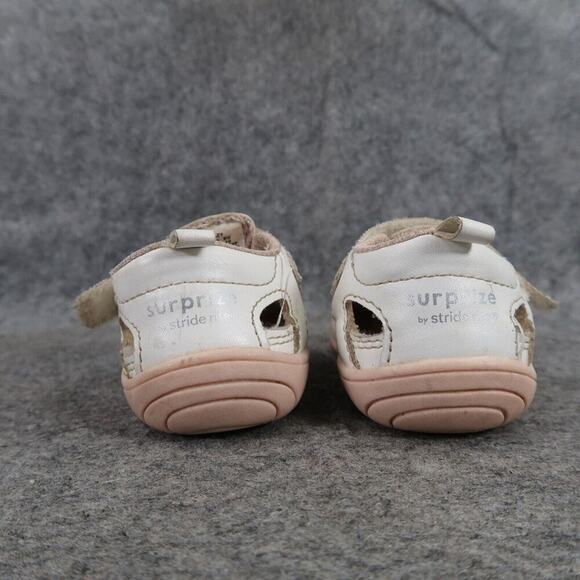 Stride Rite Shoes Infant 3 Surprize Flower Glitter Adjustable Strap Sandal Honey - Picture 6 of 14